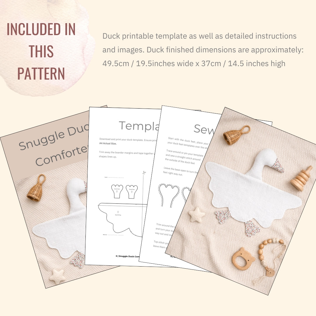 Snuggle Duck Sewing Pattern