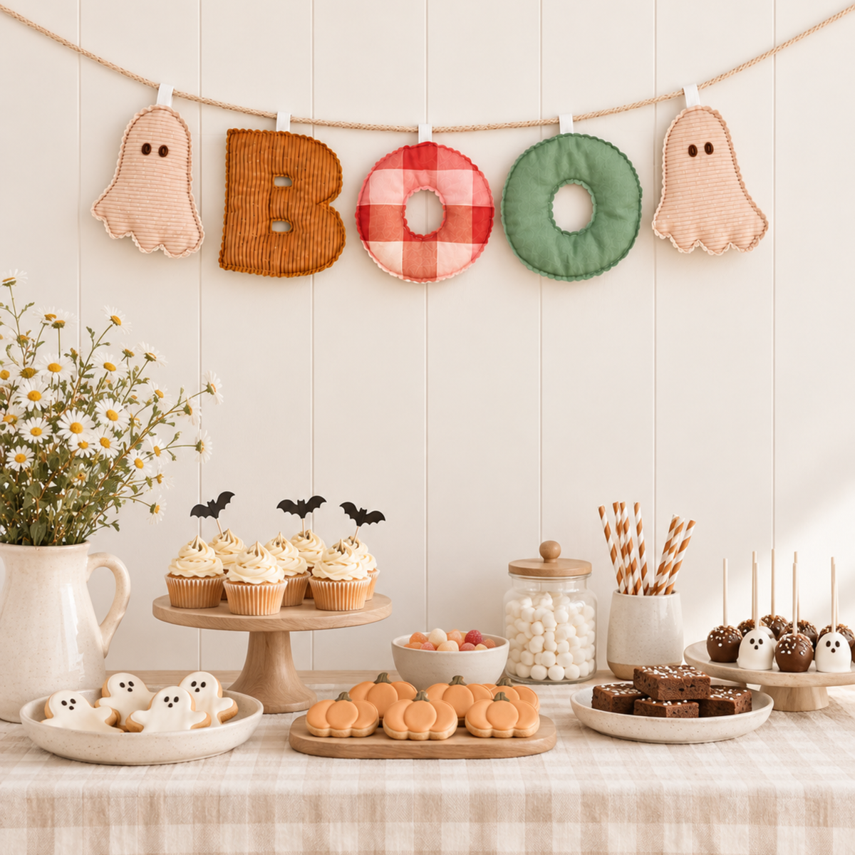 Halloween Bunting Sewing Pattern | Letters & Ghosts