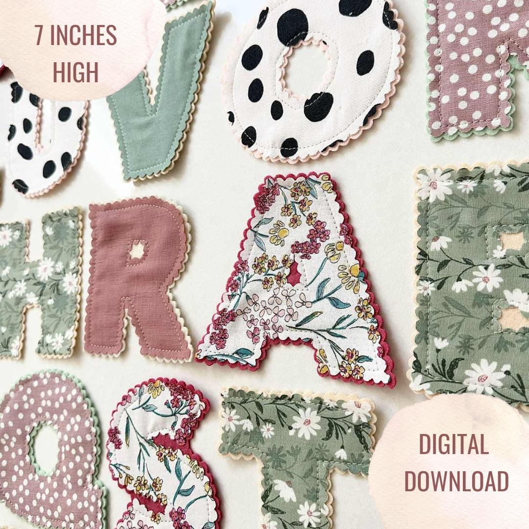 7 Inch Block Alphabet & Numbers Templates
