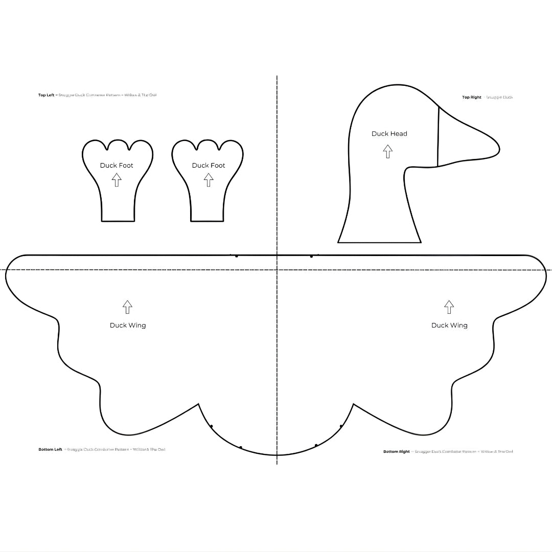 Snuggle Duck Sewing Pattern