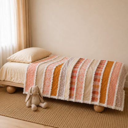 Strip Rag Quilt Sewing Pattern