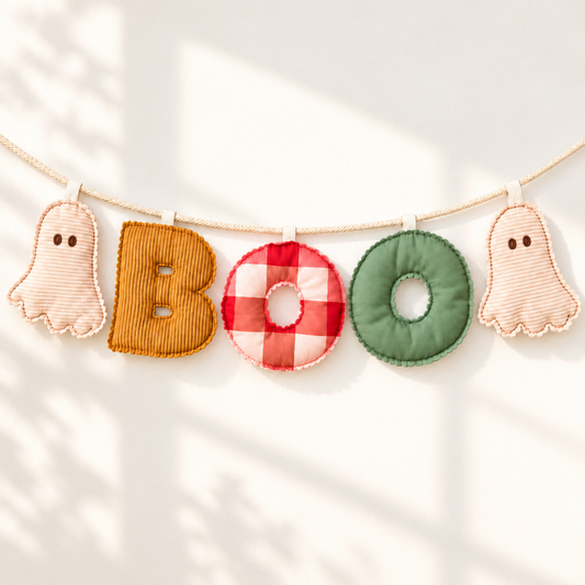 Halloween Bunting Sewing Pattern | Letters & Ghosts