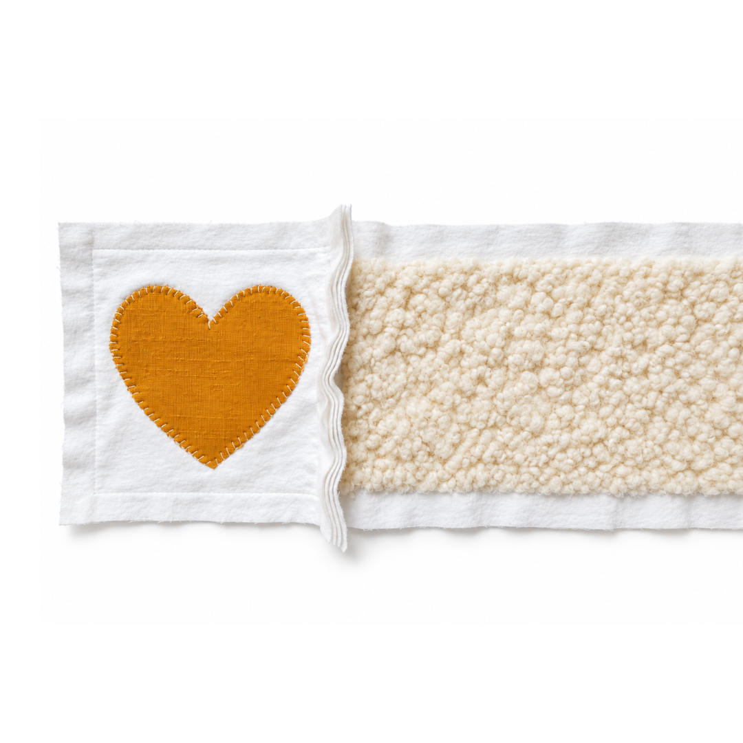 Heart Strip Rag Quilt Sewing Pattern